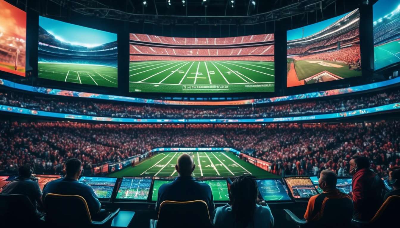 What percent of a typical sports broadcast is spent with sports betting advertising on screen